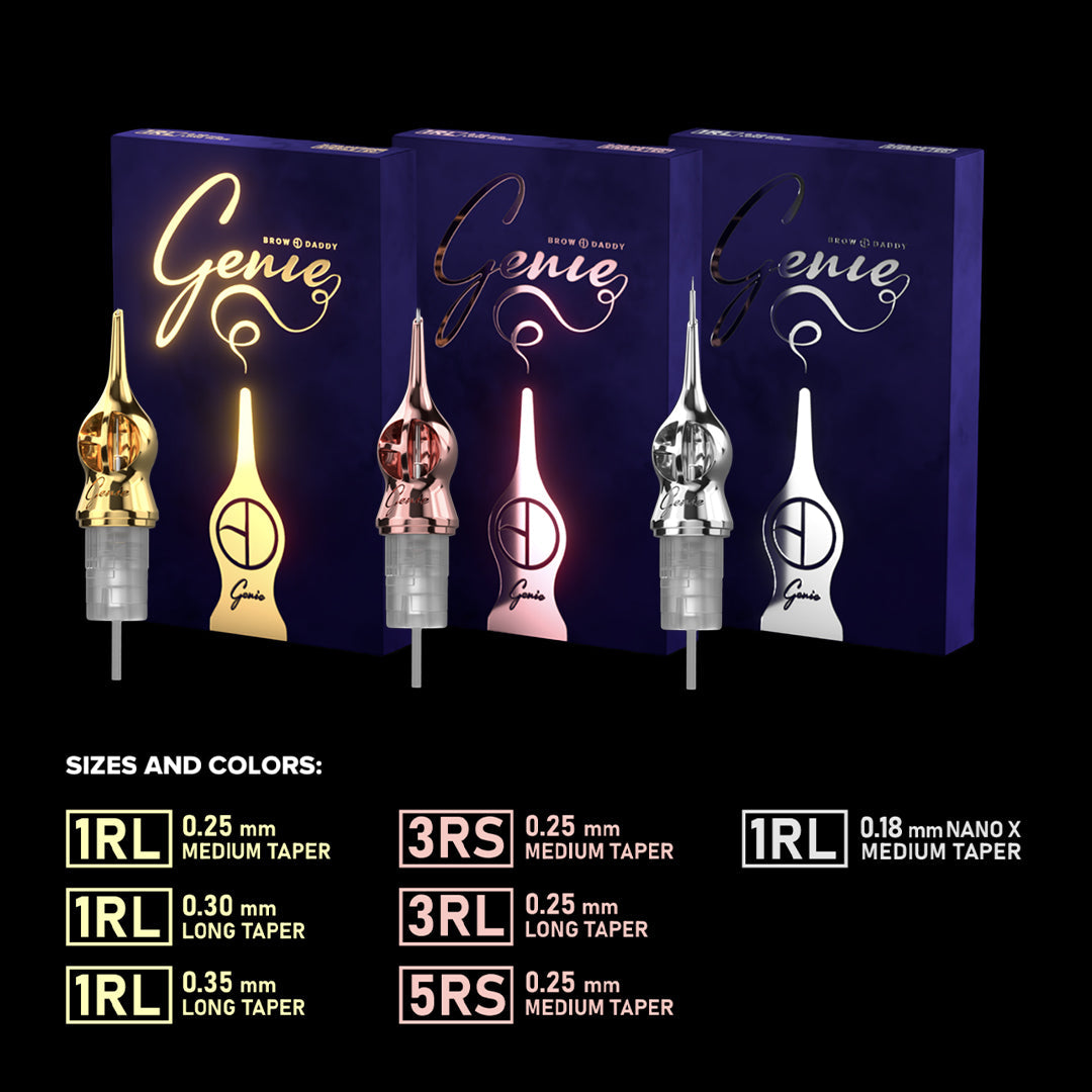 Brow Daddy - Genie Needle - Rose Gold (3RS/3RL/5RS - 10-pack)