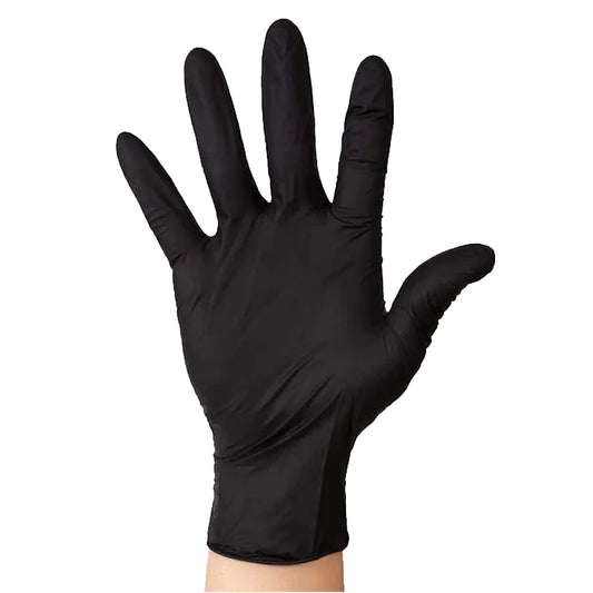 Black Nitrile Gloves, Powder-Free 100/Box