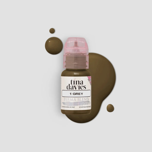 GREY - TINA DAVIES I ❤️ INK Brow Pigments