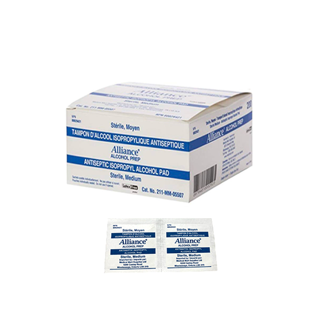 Alliance Alcohol Prep Medium Sterile